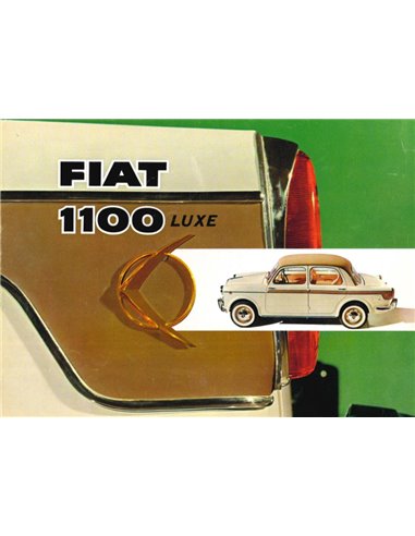 1953 FIAT 1100 DE LUXE BROCHURE NEDERLANDS