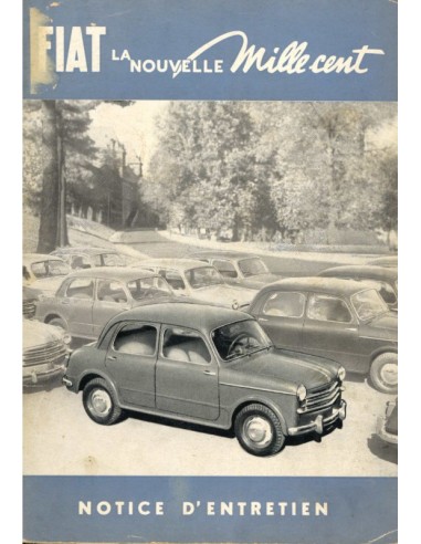 1953 FIAT 1100 MODEL 103 OWNERS MANUAL FRENCH