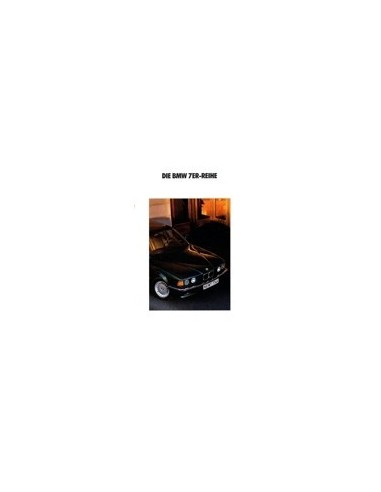 1991 BMW 7 SERIE BROCHURE DUITS