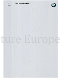 2003 BMW X3 | 6 SERIE HARDCOVER PERSMAP ENGELS 2