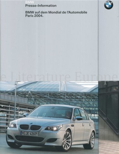 2004 BMW PARIS HARDBACK PRESSKIT GERMAN