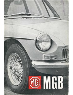 1968 MG MGB INSTRUCTIEBOEKJE ENGELS