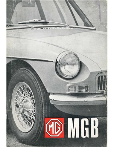 1968 MG MGB BETRIEBSANLEITUNG NIEDERLÄNDISCH