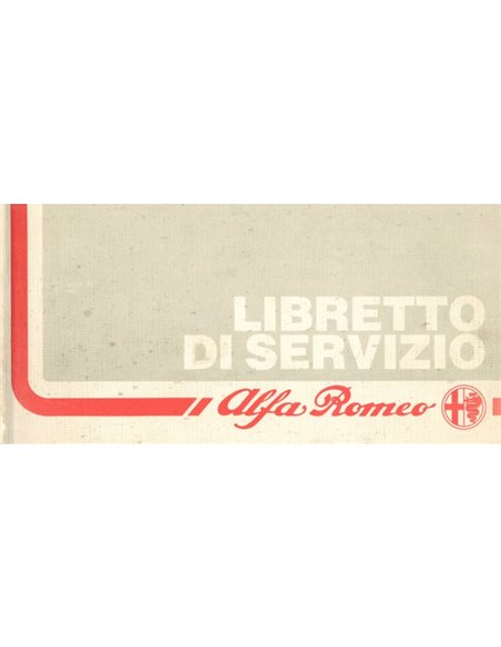 1989 ALFA ROMEO 75 WARTUNG & GARANTIE ITALIENISCH
