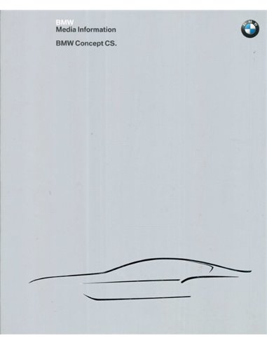2007 BMW CONCEPT CS PRESSEMAPPE DEUTSCH