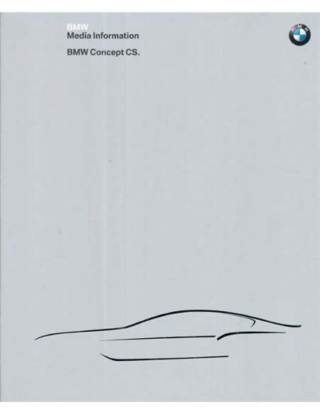 2007 BMW CONCEPT CS PRESSEMAPPE DEUTSCH