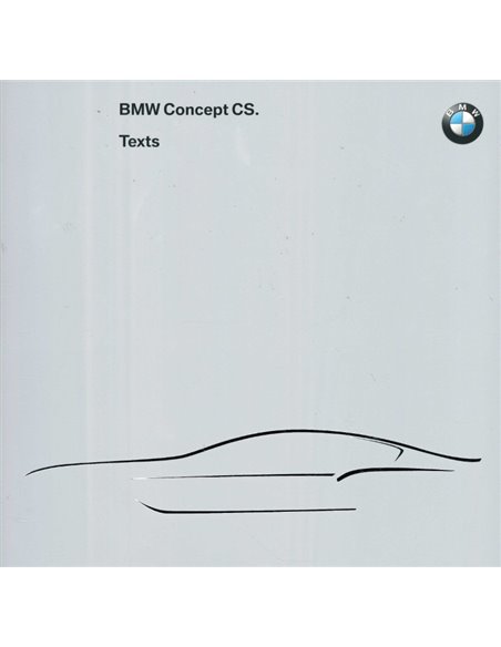 2007 BMW CONCEPT CS PRESSEMAPPE DEUTSCH