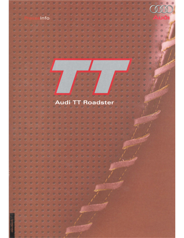1999 AUDI TT ROADSTER PRESSEMAPPE DEUTSCH