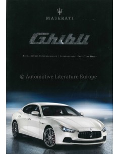 2013 MASERATI GHIBLI PRESSEMAPPE ITALIENISCH ENGLISCH