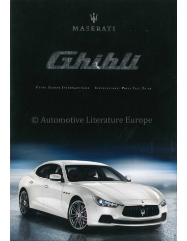 2013 MASERATI GHIBLI PRESSKIT ITALIAN ENGLISH