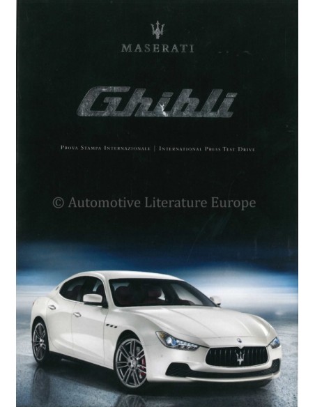2013 MASERATI GHIBLI PRESSEMAPPE ITALIENISCH ENGLISCH