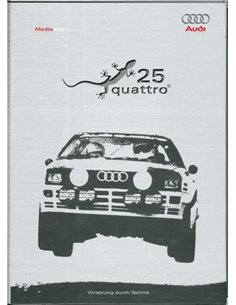 2005 AUDI QUATTRO 25 JAHRE PRESSEMAPPE DEUTSCH