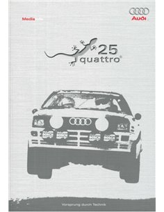 2005 AUDI QUATTRO 25 JAAR PERSMAP DUITS 2