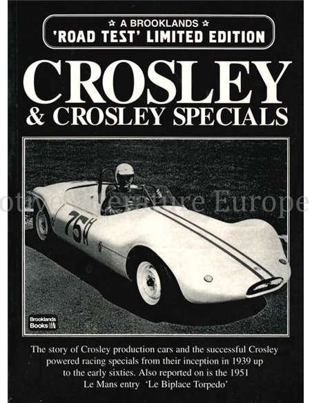 CROSLEY & CROSLEY SPECIALS  (BROOKLANDS ROAD TEST, LIMITED EDITION)
