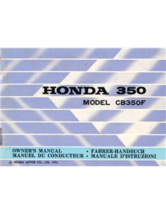 1973 HONDA 350 INSTRUCTIEBOEKJE ITALIAANS | DUITS | ENGELS | FRANS