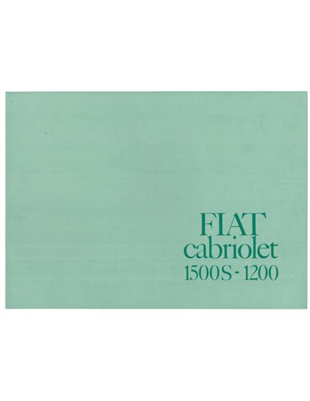 1961 FIAT 1200 | 1500 CABRIOLET PROSPEKT ITALIENISCH