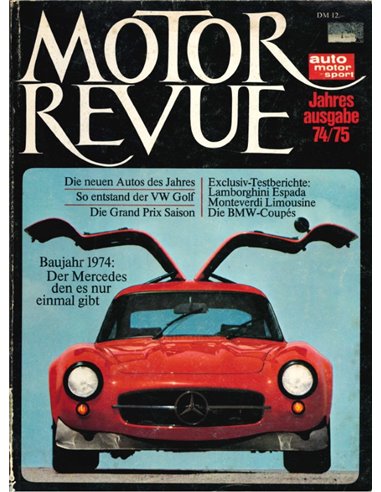 1974 MOTOR REVUE JAARBOEK DUITS