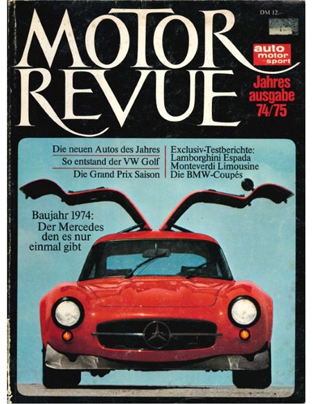 1974 MOTOR REVUE YEARBOOK GERMAN