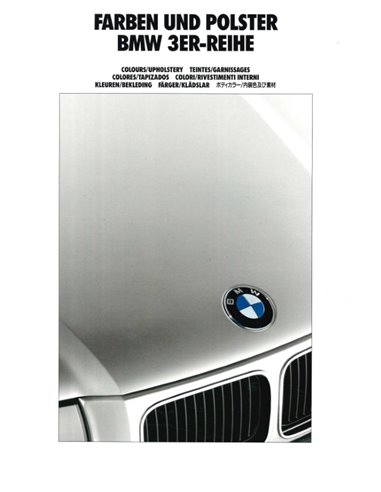 1991 BMW 3 SERIES COLOUR AND UPHOLSTERY BROCHURE