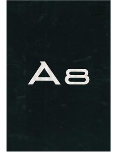 2002 AUDI A8 HARDCOVER PRESSEMAPPE DEUTSCH