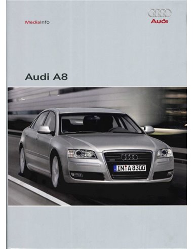 2007 AUDI A8 HARDCOVER PRESSEMAPPE DEUTSCH