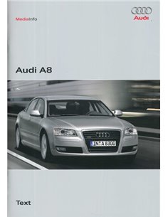 2007 AUDI A8 HARDCOVER PRESSEMAPPE DEUTSCH 2