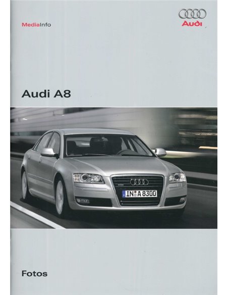 2007 AUDI A8 HARDCOVER PRESSEMAPPE DEUTSCH