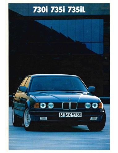 1986 BMW 7 SERIE BROCHURE DUITS