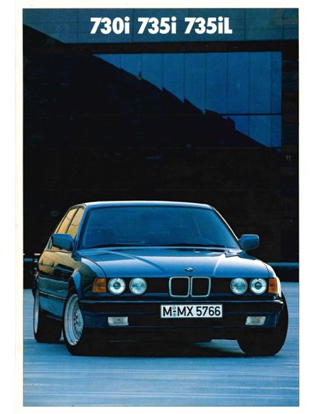 1986 BMW 7 SERIES BROCHURE GERMAN