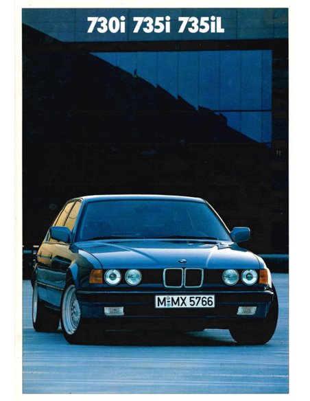 1986 BMW 7ER PROSPEKT DEUTSCH