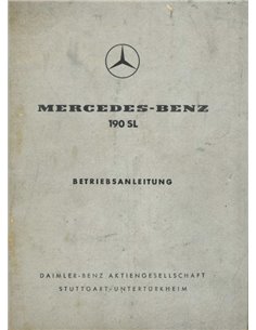 1961 MERCEDES BENZ 190 SL BETRIEBSANLEITUNG DEUTSCH