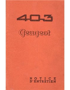 1955 PEUGEOT 403 BROCHURE FRENCH