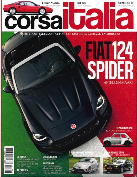 2016 CORSA ITALIA MAGAZIN 15 NIEDERLÄNDISCH