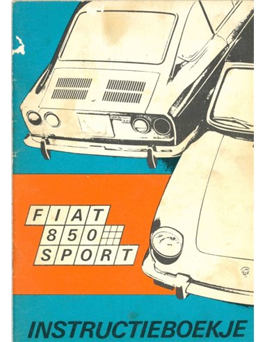 1968 FIAT 850 SPORT COUPE | SPIDER OWNERS MANUAL DUTCH