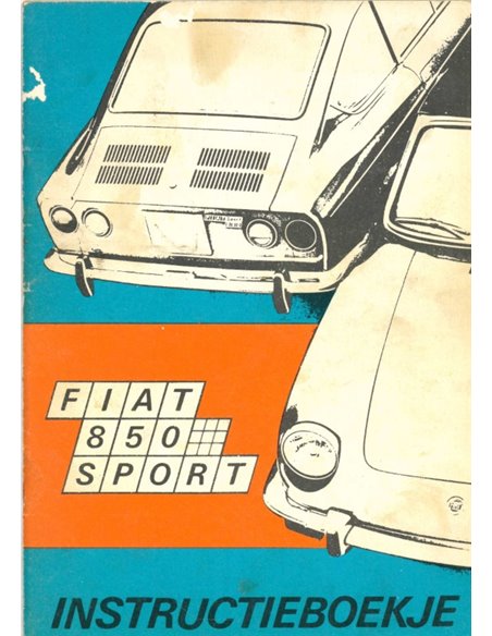 1968 FIAT 850 SPORT BETRIEBSANLEITUNG NIEDERLÄNDISCH