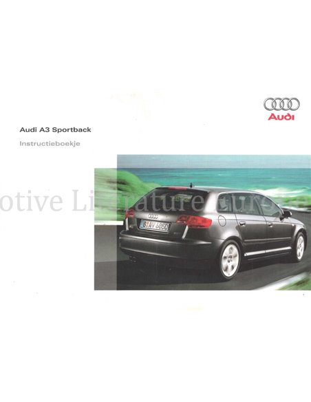 2007 AUDI A3 SPORTBACK INSTRUCTIEBOEKJE NEDERLANDS