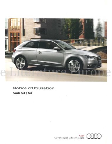 2012 AUDI A3 | S3 OWNERS MANUAL FRENCH