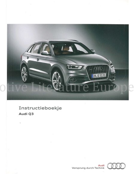 2014 AUDI Q3 BETRIEBSANLEITUNG NIEDERLÄNDISCH