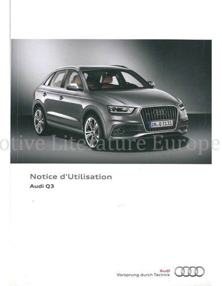 2014 AUDI Q3 OWNERS MANUAL FRENCH