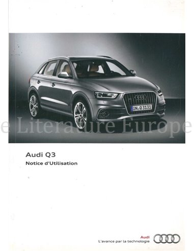 2011 AUDI Q3 OWNERS MANUAL FRENCH