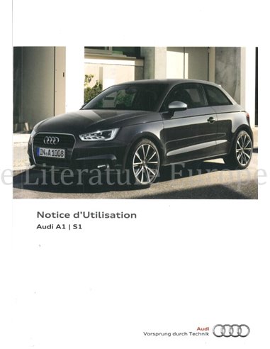 2014 AUDI A1 | S1 BETRIEBSANLEITUNG FRANZÖSISCH