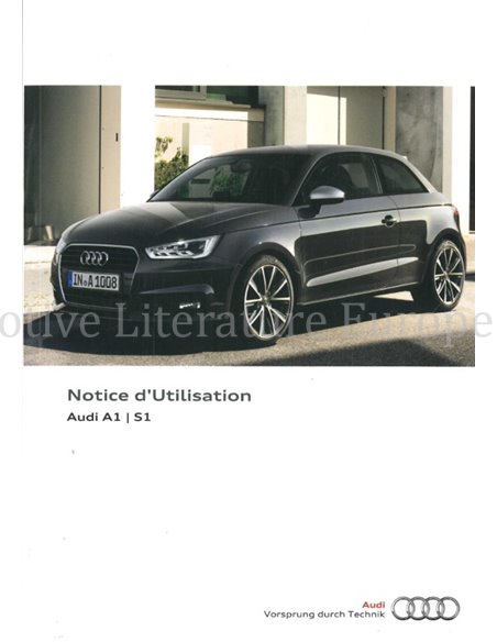 2014 AUDI A1 | S1 BETRIEBSANLEITUNG FRANZÖSISCH
