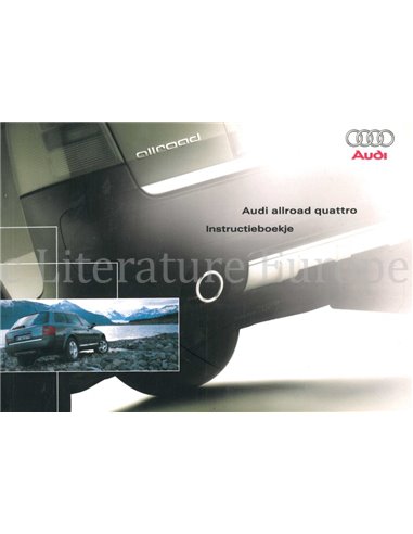 2003 AUDI ALLROAD QUATTRO OWNERS MANUAL DUTCH