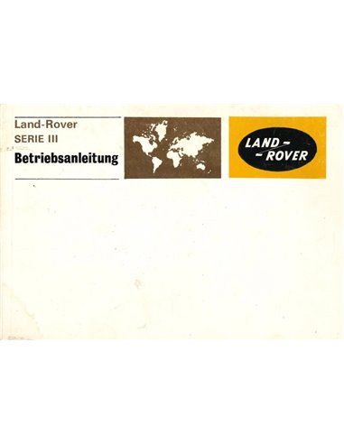 1980 LAND ROVER 88 | 109 BETRIEBSANLEITUNG DEUTSCH