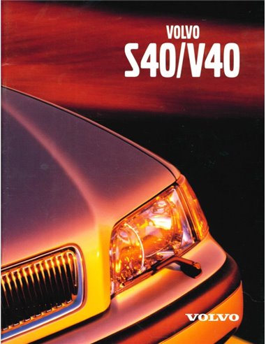 2000 VOLVO S40 | V40 BROCHURE NIEDERLÄNDISCH