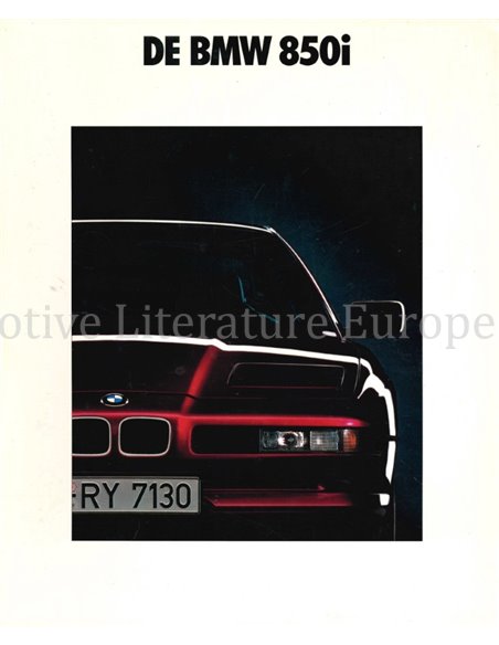 1990 BMW 8ER COUPE PROSPEKT NIEDERLÄNDISCH