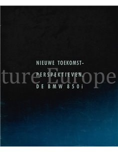 1989 BMW 8 SERIE COUPE BROCHURE NEDERLANDS