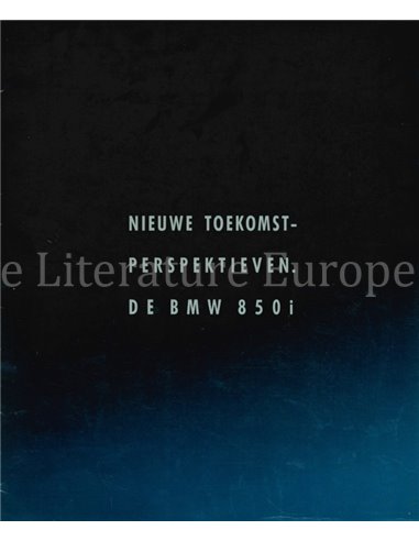 1989 BMW 8 SERIES COUPE BROCHURE DUTCH