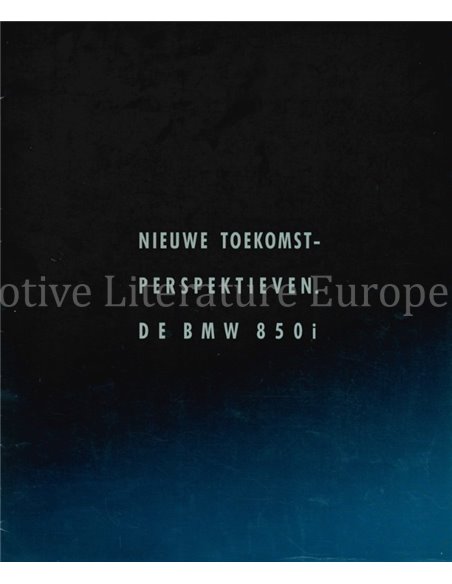 1989 BMW 8 SERIES COUPE BROCHURE DUTCH