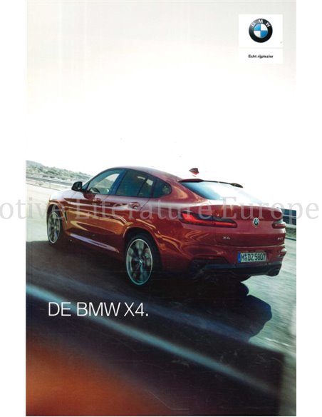 2019 BMW X4 BROCHURE NEDERLANDS
